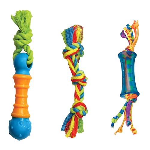 Petstages Cool Teething Stick for Dogs - Soothing Chew Toy for Teething Puppies - Freezable for Added Relief - Durable & Safe Dental Aid, Multicolor, One-Size