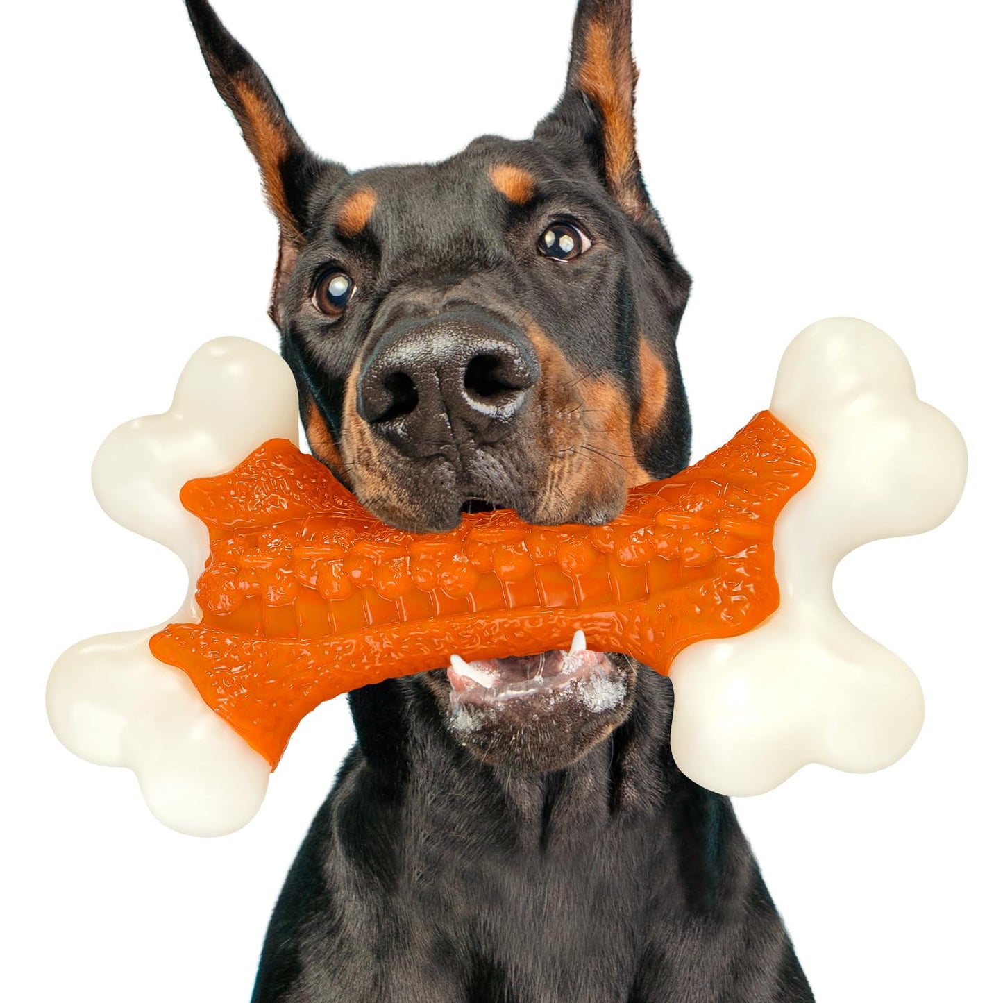 Tough Dog Toys, Toys for Aggressive Chewers Large Breed, Chew Dogs, Bone Toy Nylon Dogs Almost Indestructible