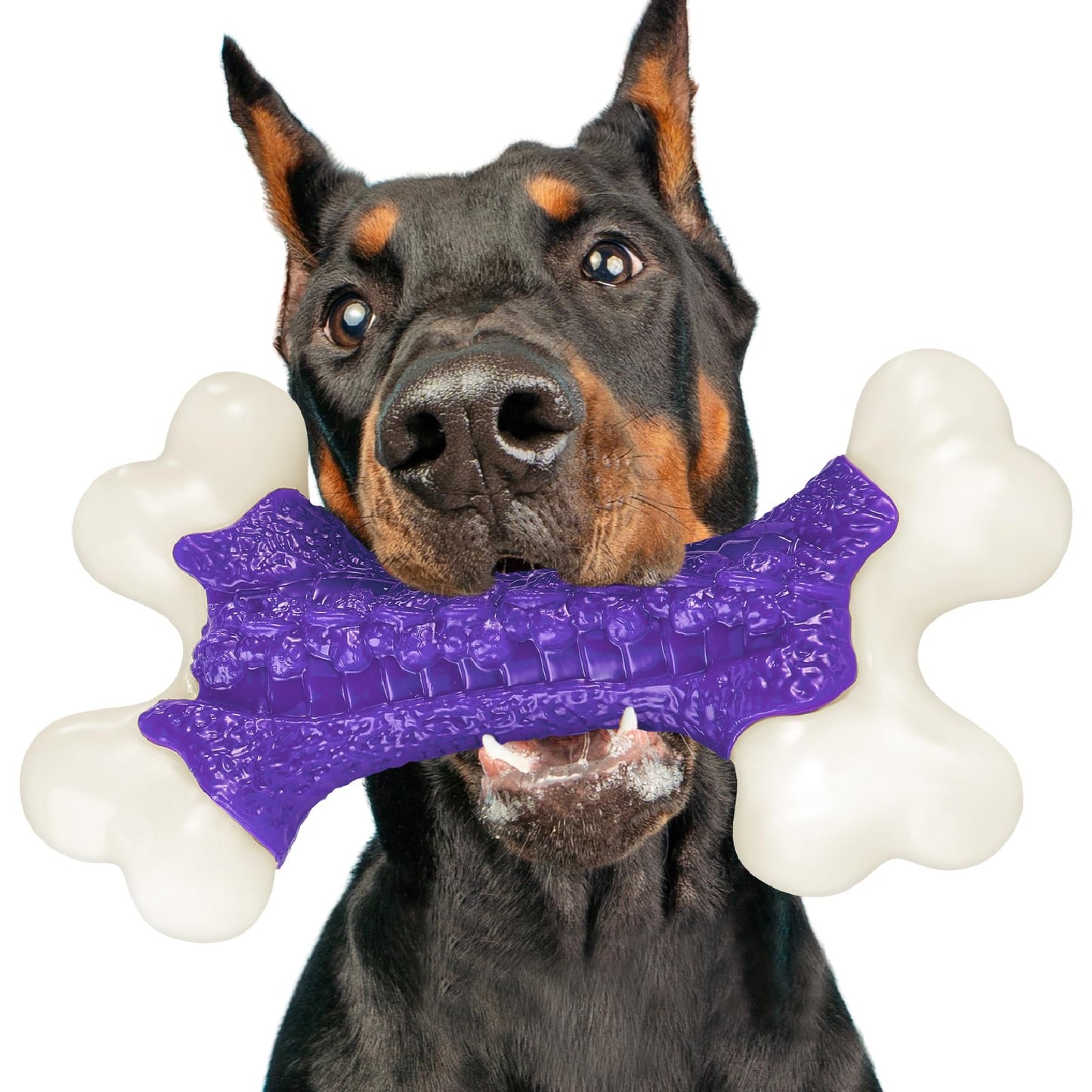 Tough Dog Toys, Toys for Aggressive Chewers Large Breed, Chew Dogs, Bone Toy Nylon Dogs Almost Indestructible