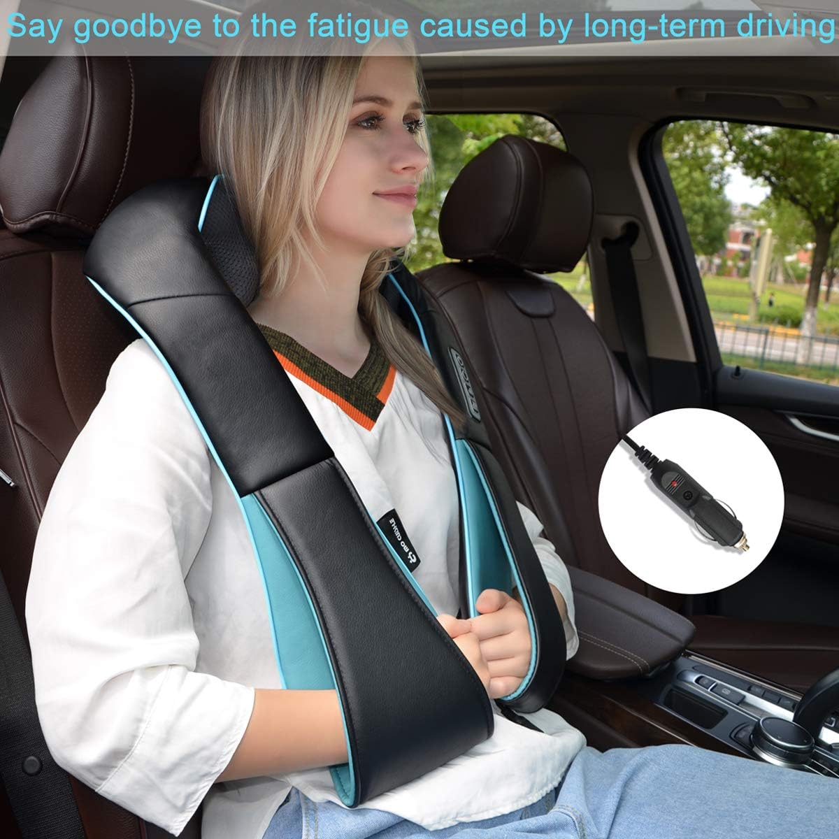 Mo Cuishle Shiatsu Neck and Shoulder Massager with Heat – Deep Kneading Massage for Relaxation – Ideal for Christmas, Mother's Day, Father's Day, Gifts for Men, Women, Mom and Dad